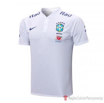 Maglia Polo Del Brasil 2022-23 Blanco