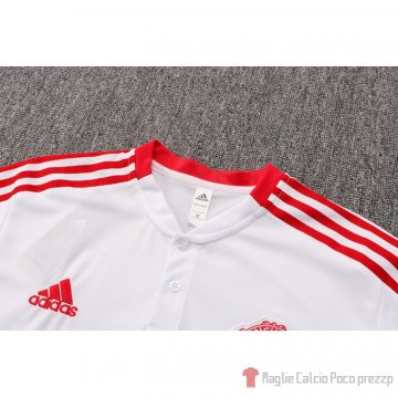 Maglia Polo Manchester United 2021-22 Bianco