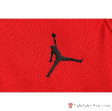 Maglia Polo Paris Saint-germain Jordan 21-22 Rosso