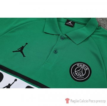 Maglia Polo Paris Saint-germain Jordan 22-23 Verde