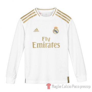 Maglia Real Madrid Home Manica Lunga Bambino 2019/2020