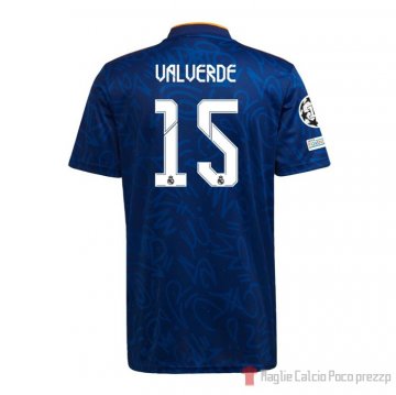 Maglia Real Madrid Giocatore Valverde Away 21-22 Maglia Real Madrid Giocatore Valverde Away 21-22