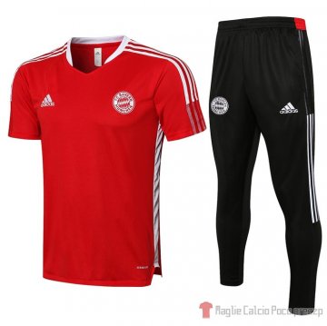 Tuta Da Track Bayern Munich Manica Corta 21-22 Rosso Tuta Da Track Bayern Munich Manica Corta 21-22 Rosso