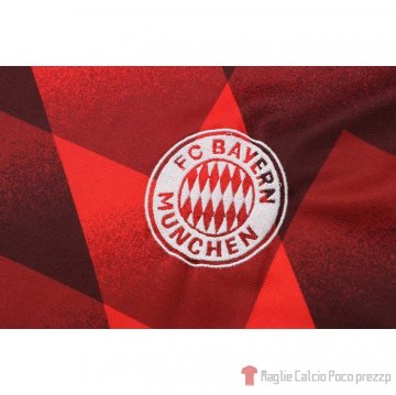 Tuta Da Track Bayern Munich Manica Corta 22-23 Rosso