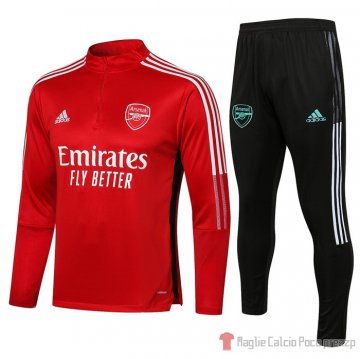 Tuta Da Track Felpa Arsenal Bambino 2021-22 Rosso Tuta Da Track Felpa Arsenal Bambino 2021-22 Rosso