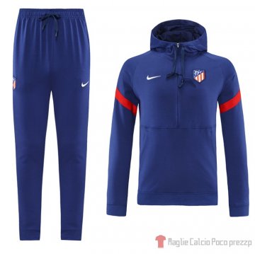 Tuta Da Track Felpa Atletico Madrid 2021-22 Blu