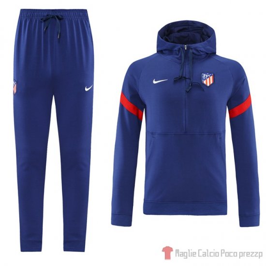 Tuta Da Track Felpa Atletico Madrid 2021-22 Blu - Clicca l'immagine per chiudere