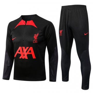 Tuta Da Track Felpa Liverpool Bambino 22-23 Nero Tuta Da Track Felpa Liverpool Bambino 22-23 Nero