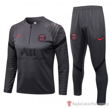Tuta Da Track Felpa Paris Saint-germain 22-23 Grigio Tuta Da Track Felpa Paris Saint-germain 22-23 Grigio