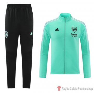 Tuta Da Track Giacca Arsenal 21-22 Verde Tuta Da Track Giacca Arsenal 21-22 Verde