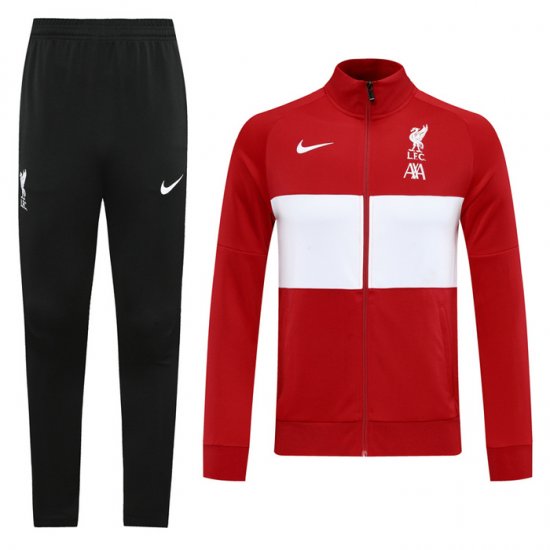 Tuta Da Track Giacca Liverpool Bambino 20-21 Rosso E Bianco - Clicca l'immagine per chiudere