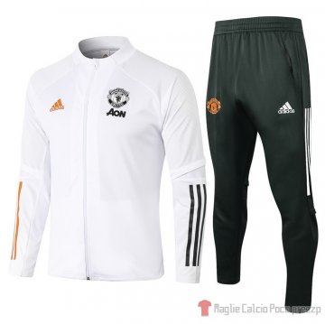 Tuta Da Track Giacca Manchester United 20-21 Bianco Tuta Da Track Giacca Manchester United 20-21 Bianco