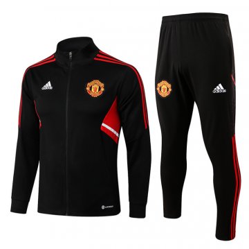 Tuta Da Track Giacca Manchester United Bambino 22-23 Nero E Rosso Tuta Da Track Giacca Manchester United Bambino 22-23 Nero E Rosso