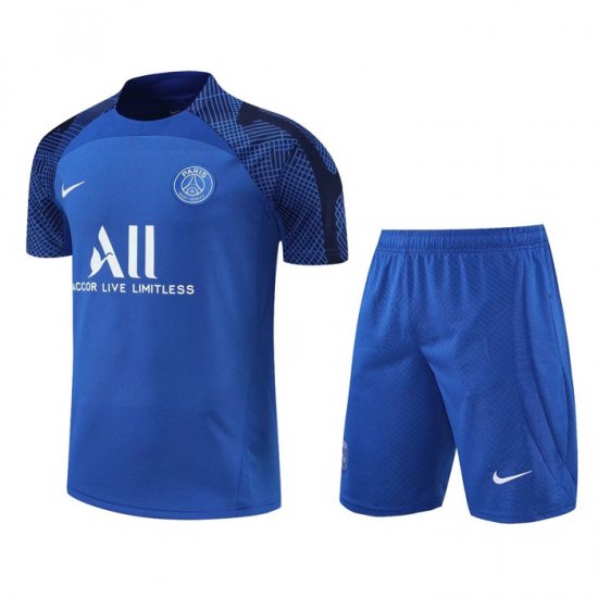 Tuta Da Track Paris Saint-germain Manica Corta 2022-23 Blu - Pantalon Corto - Clicca l'immagine per chiudere