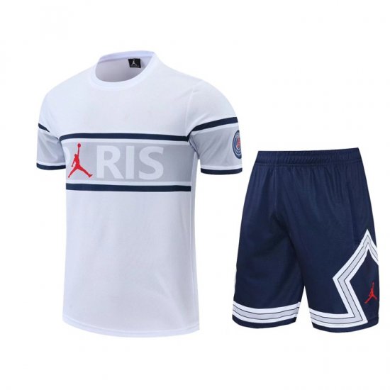 Tuta Da Track Paris Saint-germain Manica Corta 22-23 Bianco - Pantalon Corto - Clicca l'immagine per chiudere