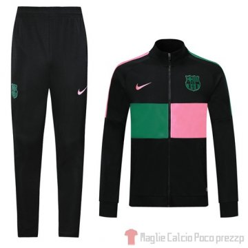 Tuta da Track Giacca Barcellona 2020/2021 Rosa e Verde Tuta da Track Giacca Barcellona 2020/2021 Rosa e Verde