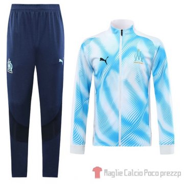Tuta da Track Marsiglia Bambino 2019/2020 Bianco Tuta da Track Marsiglia Bambino 2019/2020 Bianco